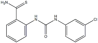 2-{[(3-chlorophenyl)carbamoyl]amino}benzene-1-carbothioamide Struktur