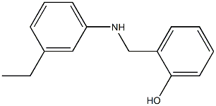 2-{[(3-ethylphenyl)amino]methyl}phenol Struktur