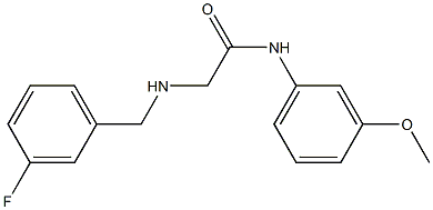 2-{[(3-fluorophenyl)methyl]amino}-N-(3-methoxyphenyl)acetamide Struktur