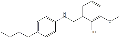 2-{[(4-butylphenyl)amino]methyl}-6-methoxyphenol Struktur