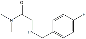 2-{[(4-fluorophenyl)methyl]amino}-N,N-dimethylacetamide Struktur