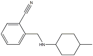 2-{[(4-methylcyclohexyl)amino]methyl}benzonitrile Struktur