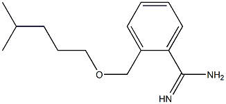 2-{[(4-methylpentyl)oxy]methyl}benzene-1-carboximidamide Struktur