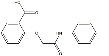 2-{[(4-methylphenyl)carbamoyl]methoxy}benzoic acid Struktur