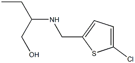 2-{[(5-chlorothiophen-2-yl)methyl]amino}butan-1-ol Struktur