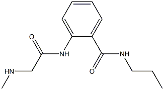 2-{[(methylamino)acetyl]amino}-N-propylbenzamide Struktur