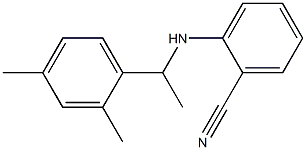 2-{[1-(2,4-dimethylphenyl)ethyl]amino}benzonitrile Struktur