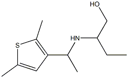 2-{[1-(2,5-dimethylthiophen-3-yl)ethyl]amino}butan-1-ol Struktur