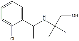 2-{[1-(2-chlorophenyl)ethyl]amino}-2-methylpropan-1-ol Struktur