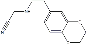 2-{[2-(2,3-dihydro-1,4-benzodioxin-6-yl)ethyl]amino}acetonitrile Struktur