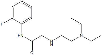 2-{[2-(diethylamino)ethyl]amino}-N-(2-fluorophenyl)acetamide Struktur