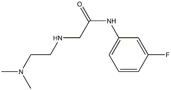 2-{[2-(dimethylamino)ethyl]amino}-N-(3-fluorophenyl)acetamide Struktur