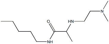 2-{[2-(dimethylamino)ethyl]amino}-N-pentylpropanamide Struktur