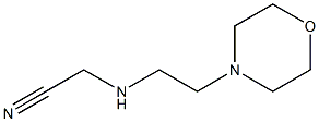 2-{[2-(morpholin-4-yl)ethyl]amino}acetonitrile Struktur