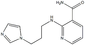 2-{[3-(1H-imidazol-1-yl)propyl]amino}pyridine-3-carboxamide Struktur