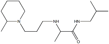 2-{[3-(2-methylpiperidin-1-yl)propyl]amino}-N-(2-methylpropyl)propanamide Struktur