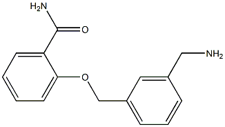 2-{[3-(aminomethyl)phenyl]methoxy}benzamide Struktur