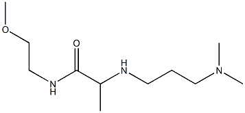 2-{[3-(dimethylamino)propyl]amino}-N-(2-methoxyethyl)propanamide Struktur