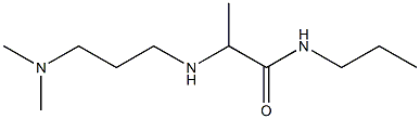 2-{[3-(dimethylamino)propyl]amino}-N-propylpropanamide Struktur