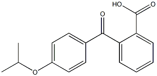 2-{[4-(propan-2-yloxy)phenyl]carbonyl}benzoic acid Struktur