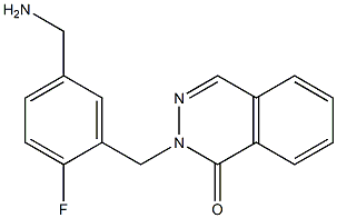 2-{[5-(aminomethyl)-2-fluorophenyl]methyl}-1,2-dihydrophthalazin-1-one Struktur