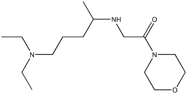 2-{[5-(diethylamino)pentan-2-yl]amino}-1-(morpholin-4-yl)ethan-1-one Struktur