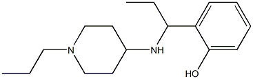 2-{1-[(1-propylpiperidin-4-yl)amino]propyl}phenol Struktur