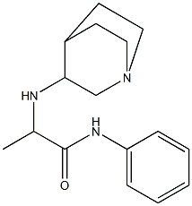 2-{1-azabicyclo[2.2.2]octan-3-ylamino}-N-phenylpropanamide Struktur