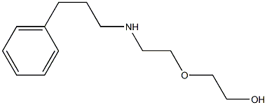 2-{2-[(3-phenylpropyl)amino]ethoxy}ethan-1-ol Struktur