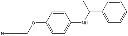 2-{4-[(1-phenylethyl)amino]phenoxy}acetonitrile Struktur