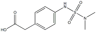 2-{4-[(dimethylsulfamoyl)amino]phenyl}acetic acid Struktur