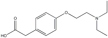 2-{4-[2-(diethylamino)ethoxy]phenyl}acetic acid Struktur