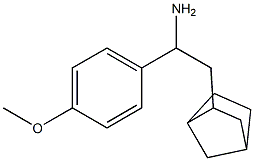 2-{bicyclo[2.2.1]heptan-2-yl}-1-(4-methoxyphenyl)ethan-1-amine Struktur