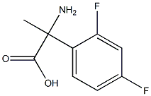 2-amino-2-(2,4-difluorophenyl)propanoic acid Struktur