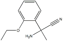 2-amino-2-(2-ethoxyphenyl)propanenitrile Struktur