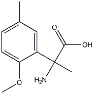 2-amino-2-(2-methoxy-5-methylphenyl)propanoic acid Struktur