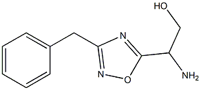 2-amino-2-(3-benzyl-1,2,4-oxadiazol-5-yl)ethan-1-ol Struktur