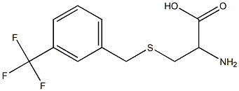 2-amino-3-({[3-(trifluoromethyl)phenyl]methyl}sulfanyl)propanoic acid Struktur