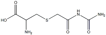 2-amino-3-({2-[(aminocarbonyl)amino]-2-oxoethyl}thio)propanoic acid Struktur