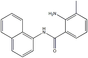 2-amino-3-methyl-N-(naphthalen-1-yl)benzamide Struktur