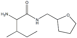 2-amino-3-methyl-N-(tetrahydrofuran-2-ylmethyl)pentanamide Struktur