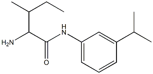 2-amino-3-methyl-N-[3-(propan-2-yl)phenyl]pentanamide Struktur