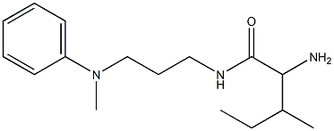 2-amino-3-methyl-N-{3-[methyl(phenyl)amino]propyl}pentanamide Struktur