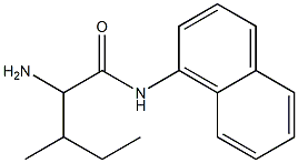 2-amino-3-methyl-N-1-naphthylpentanamide Struktur