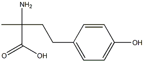 2-amino-4-(4-hydroxyphenyl)-2-methylbutanoic acid Struktur