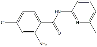 2-amino-4-chloro-N-(6-methylpyridin-2-yl)benzamide Struktur