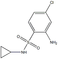 2-amino-4-chloro-N-cyclopropylbenzene-1-sulfonamide Struktur