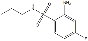 2-amino-4-fluoro-N-propylbenzene-1-sulfonamide Struktur