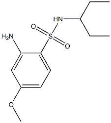 2-amino-4-methoxy-N-(pentan-3-yl)benzene-1-sulfonamide Struktur