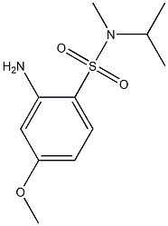 2-amino-4-methoxy-N-methyl-N-(propan-2-yl)benzene-1-sulfonamide Struktur